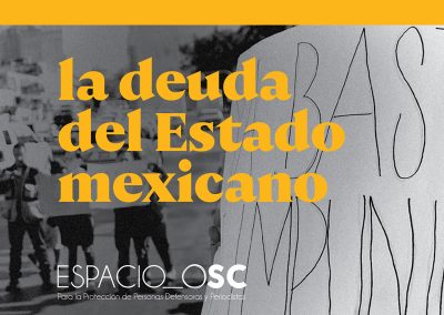 Espacio OSC tercer informe: La deuda del Estado mexicano