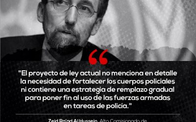 Zeid pide a México que no apruebe el proyecto de ley de seguridad interior