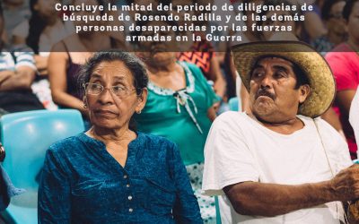 CP: Concluye la mitad del periodo de diligencias de búsqueda de Rosendo Radilla y de las demás personas desaparecidas por las fuerzas armadas en la Guerra Sucia