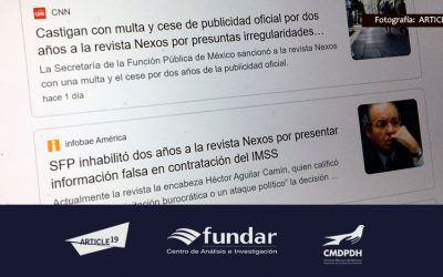 CP: Resolución sobre revista Nexos representa un mecanismo de censura indirecta
