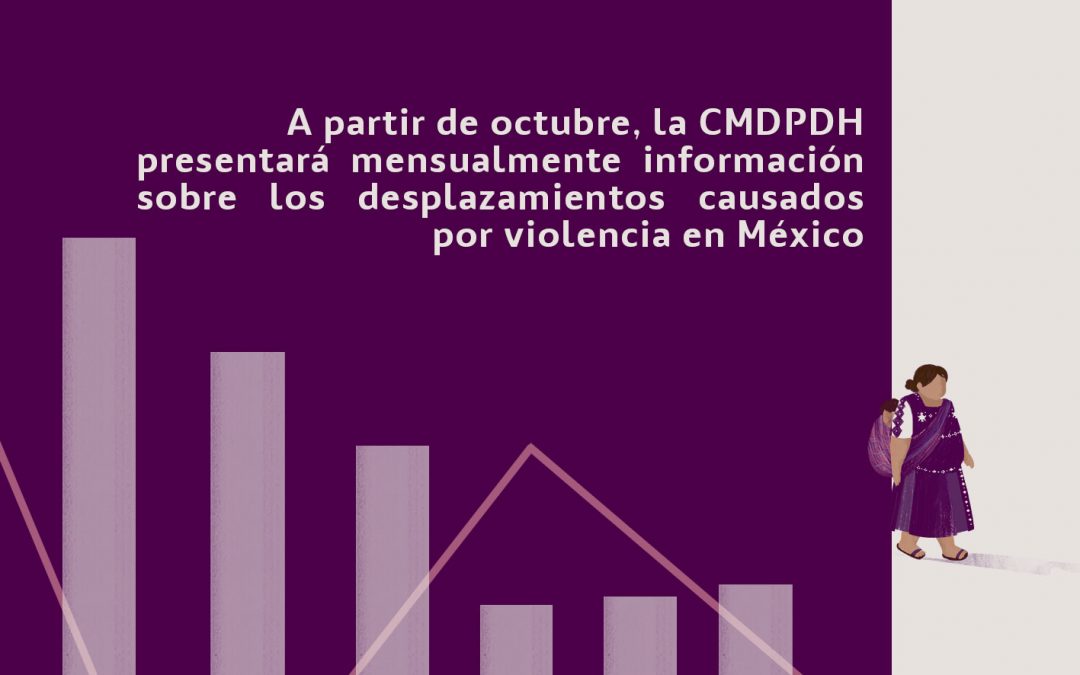 Cp: A partir de octubre, la CMDPDH presentará mensualmente información sobre los desplazamientos causados por violencia en México