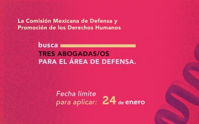 La CMDPDH busca tres abogadas/os para el área de Defensa